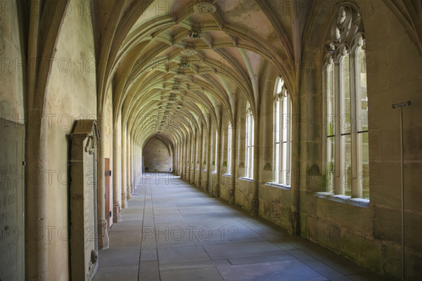 Bebenhausen Monastery, Gothic cloister, sacred building, historic building, architecture, former Cistercian abbey, medieval monastery, listed building, Bebenhausen district of the university town of Tübingen, Schönbuch, Baden-Württemberg, Germany