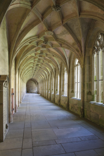 Bebenhausen Monastery, Gothic cloister, sacred building, historic building, architecture, former Cistercian abbey, medieval monastery, listed building, Bebenhausen district of the university town of Tübingen, Schönbuch, Baden-Württemberg, Germany