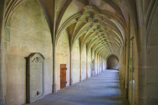 Bebenhausen Monastery, Gothic cloister, sacred building, historic building, architecture, former Cistercian abbey, medieval monastery, listed building, Bebenhausen district of the university town of Tübingen, Schönbuch, Baden-Württemberg, Germany