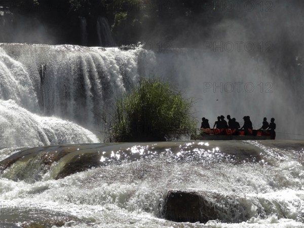 The Blue-water Falls in the mexicat state of Chiapas