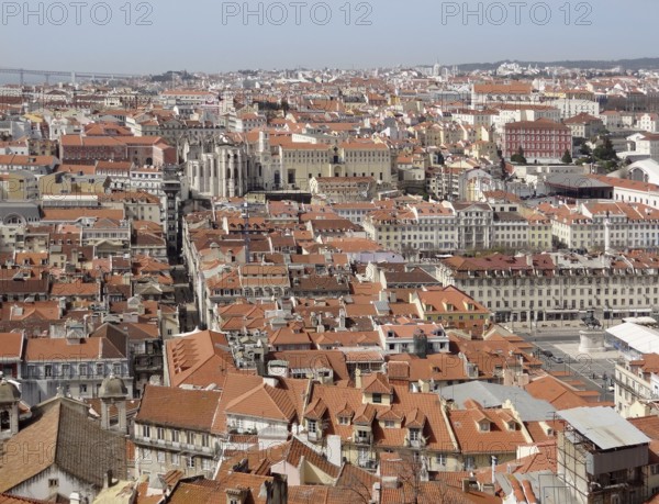 Panoramic view of Lisbon, the capital city of Portugal