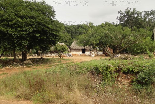 Part of a mayan village in Mexico