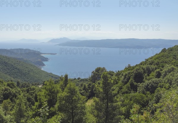 Coastal scenery at Skiathos which is one of the greek Sporades islands