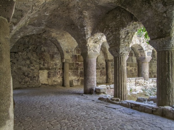 Historic building in Lipari located at a island named Lipari, the largest of the Aeolian Islands in the Tyrrhenian Sea near Sicily in Italy