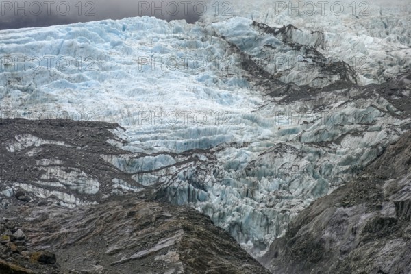 Detail scenery around the Franz Josef Glacier on the West Coast at the South Island of New Zealand