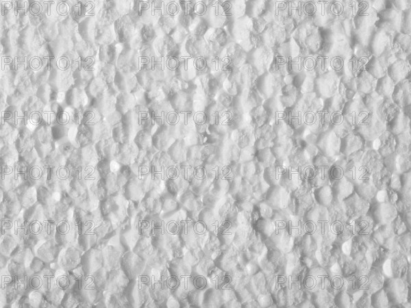 Full frame closeup of a white Polystyrene surface