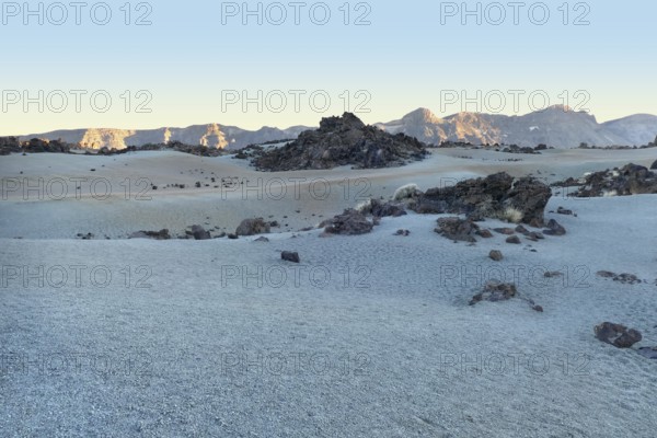 Evening scenery around the Teide National Park at Tenerife, Canary Islands, Spain