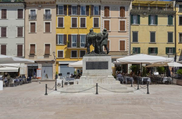 Sunny scenery around Salo, a town and comune located at Lake Garda in Northern Italy