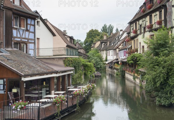Part of the old town in Colmar, Alsace, France, named little Venice