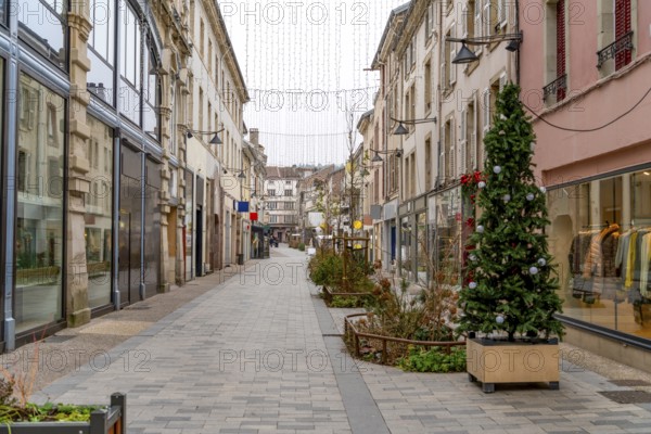 Impression of Epinal, a commune in northeastern France and the prefecture of the Vosges department at winter time