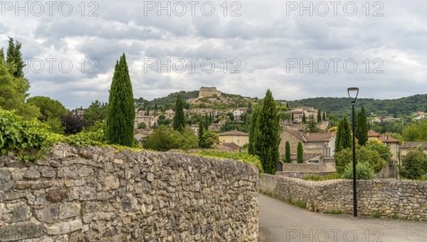 Scenery around Vaison-la-Romaine, a town in the Vaucluse department in the Provence region in southeastern France