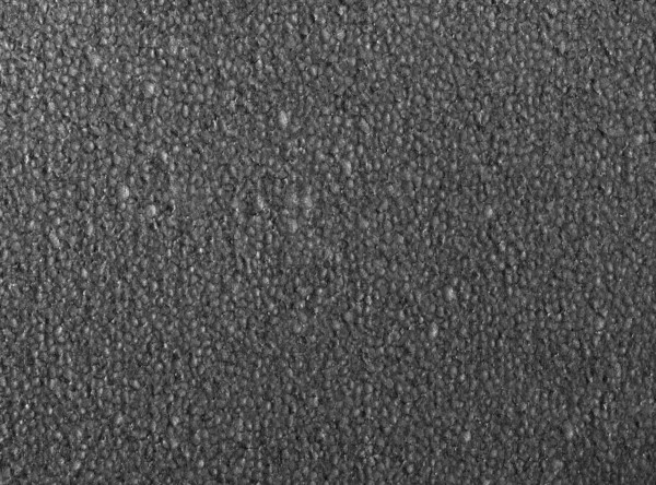 Full frame closeup of a grey Polystyrene surface