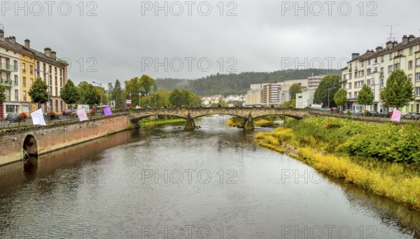 City view of Epinal, the capital city of the Vosges departmend in France