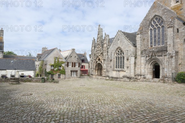 The Monastery Church of Notre-Dame de Roscudon in Pont-Croix, a commune in the Finistere department in Britttany, France