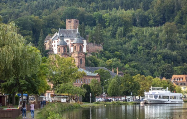 City view of Miltenberg including the Mildenburg in Lower Franconia, Bavaria, Germany