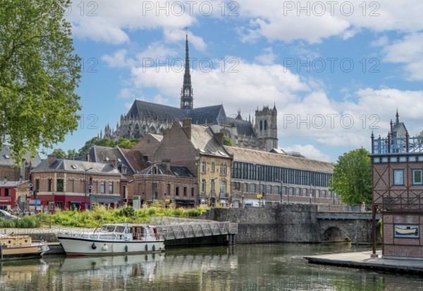 Impression of Amiens, a city and commune in northern France. It is the capital of the Somme department in the region of Hauts-de-France