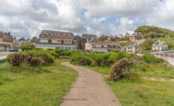 Scenery around Veules-les-Roses, a commune in the Seine-Maritime department in the Normandy region in northern France
