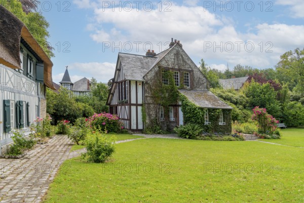 Scenery around Veules-les-Roses, a commune in the Seine-Maritime department in the Normandy region in northern France