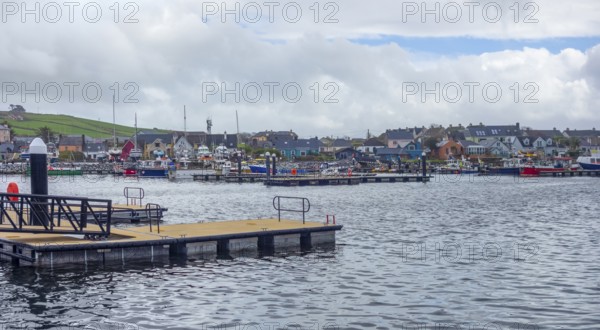 Waterside scenery around the harbour of Dingle, a town in County Kerry, Ireland