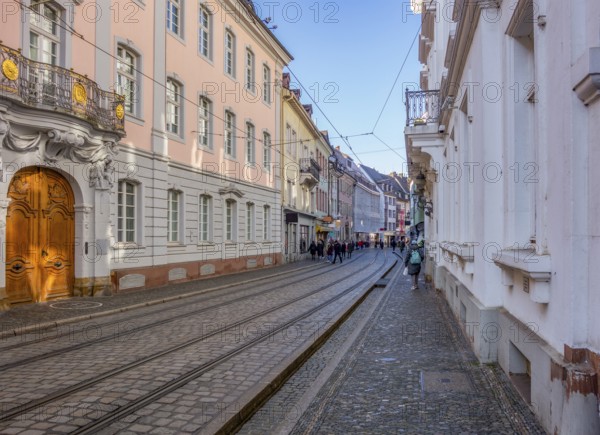 Impression of Freiburg im Breisgau, a city in southern Germany at winter time