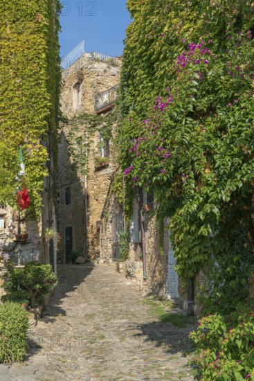 Impression of Bussana Vecchia, a former ghost town of the Liguria region in Italy