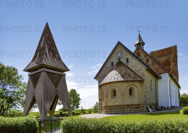 The Old Church named St Salvator at Pellworm island in North Frisia, Germany