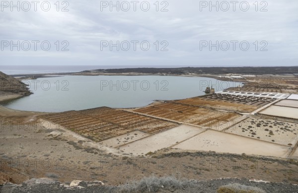 Scenery around Salinas de Janubio at Lanzarote, part of the Canary Islands
