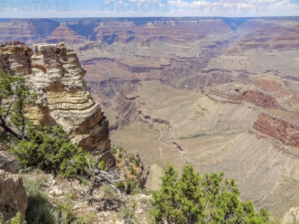 Sunny aerial view at the Grand Canyon National Park in Arizona, USA