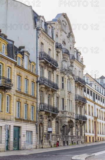 Impression of a city named Metz, located in the Lorraine region in France at winter time