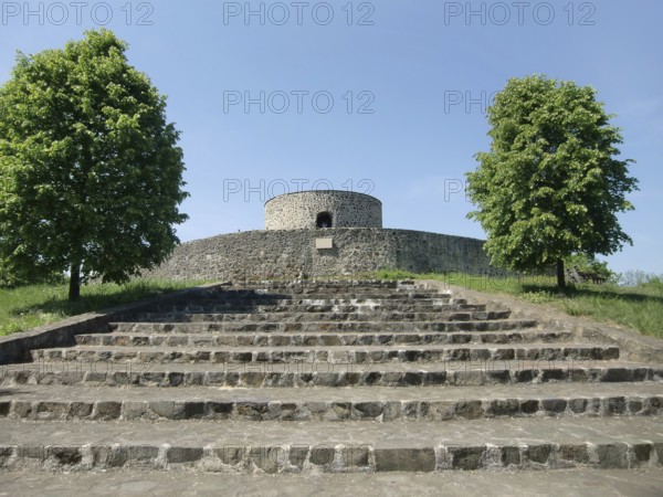 Burg Heiligenberg (Hesse, Germany) in sunny ambiance