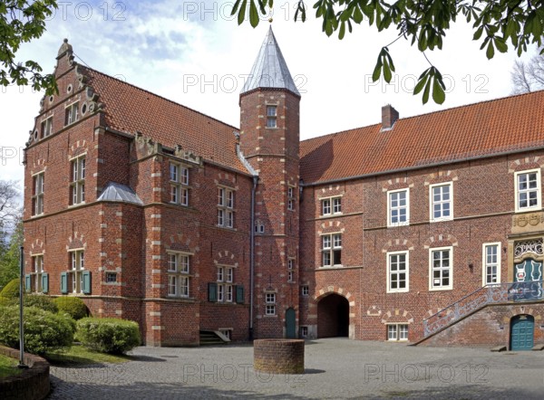 Haneburg, architecture, south-east side, Leer, East Frisia, Germany