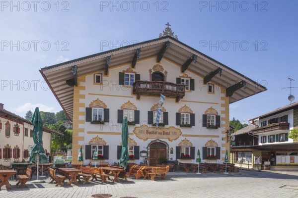 Gasthof Hotel Zur Post, Törwang, Samerberg, Chiemgau, Upper Bavaria, Bavaria, Germany