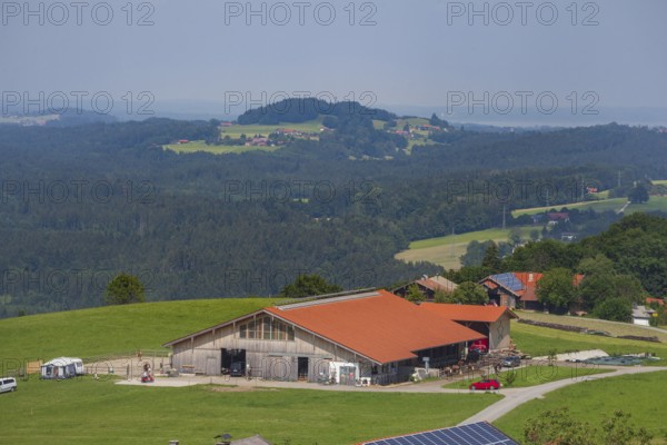Camping Aussiedlerhof am Samerberg, Chiemgau, Upper Bavaria, Bavaria, Germany