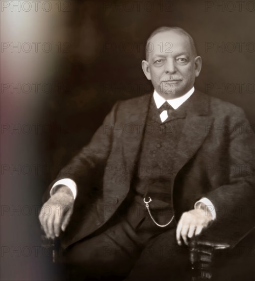 August Thyssen, 1842 – 1926, German industrialist, founder and controlling shareholder of Thyssen & Co, digitally edited