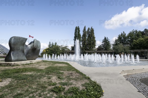 Fountains in Queen Elizabeth Park, Vancouver, Canada