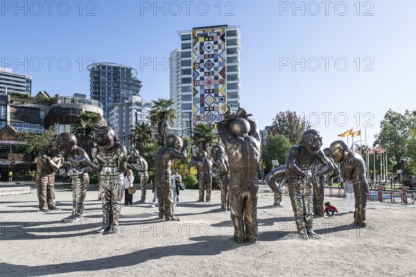 A-maze-ing Laughter, Laughing Sculptures by Yue Minjun, Vancouver, Canada