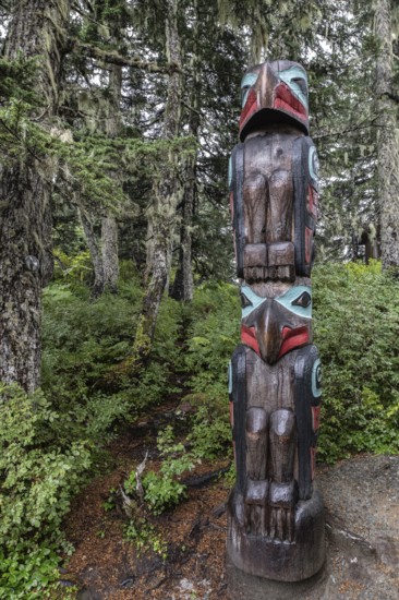 Totem pole, Juneau, Alaska, USA