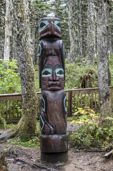 Totem pole, Juneau, Alaska, USA