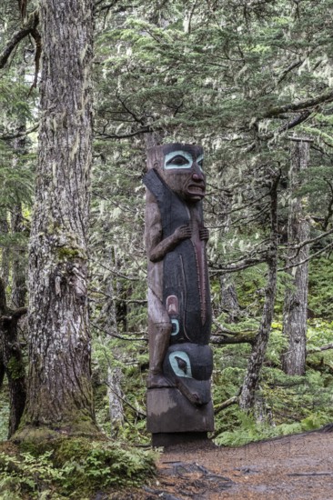 Totem pole, Juneau, Alaska, USA