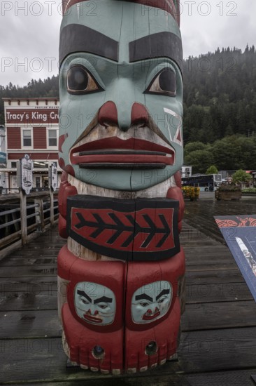 Totem pole, Juneau, Alaska, USA
