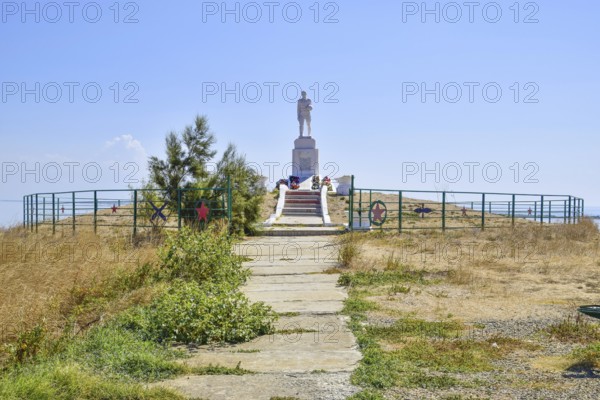 Monument to fallen soldiers in World War II. Veselovka, Russia