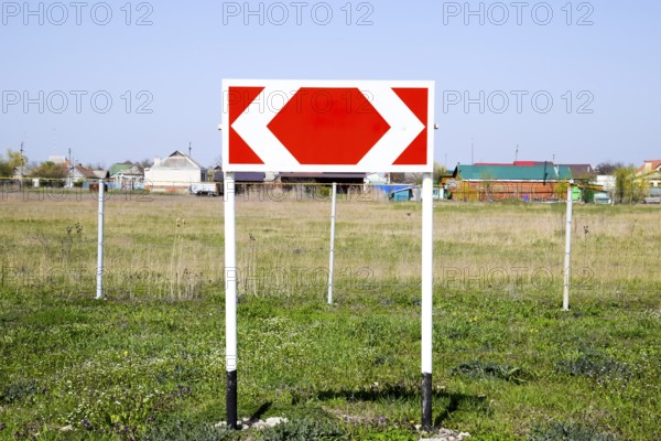 Road sign. The sign of the crossing. Krasnodar, Russia