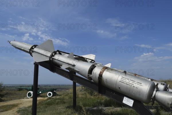 Air defense missiles. Museum of weapons and equipment. Taman, Krasnodar Krai, Russia