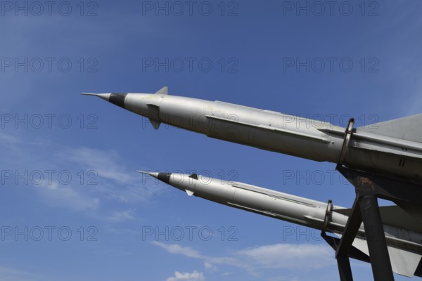 Air defense missiles. Museum of weapons and equipment. Taman, Krasnodar Krai, Russia