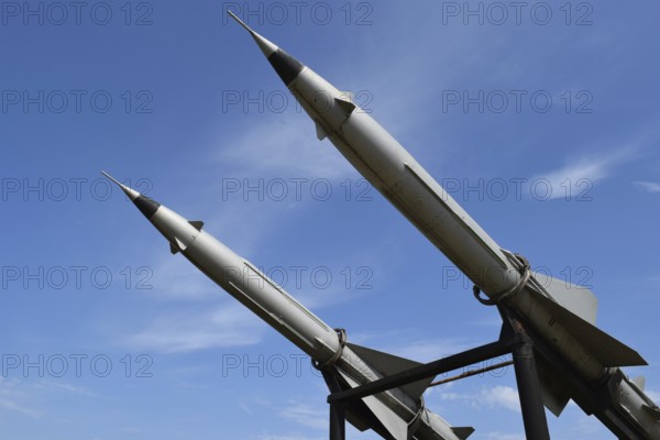 Air defense missiles. Museum of weapons and equipment. Taman, Krasnodar Krai, Russia