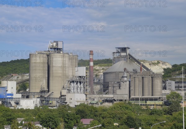 A large cement plant. Verkhnebakansky cement plant, Russia
