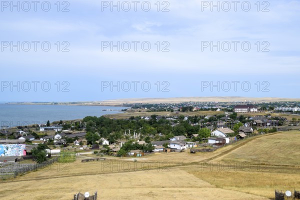 The landscape at the Cossack village, a museum Ataman. Taman, Krasnodar Krai, Russia