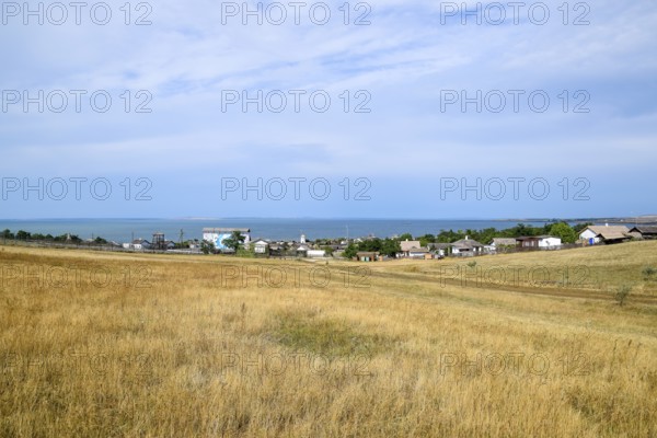 The landscape at the Cossack village, a museum Ataman. Taman, Krasnodar Krai, Russia