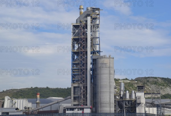 A large cement plant. Verkhnebakansky cement plant. Krasnodar, Russia