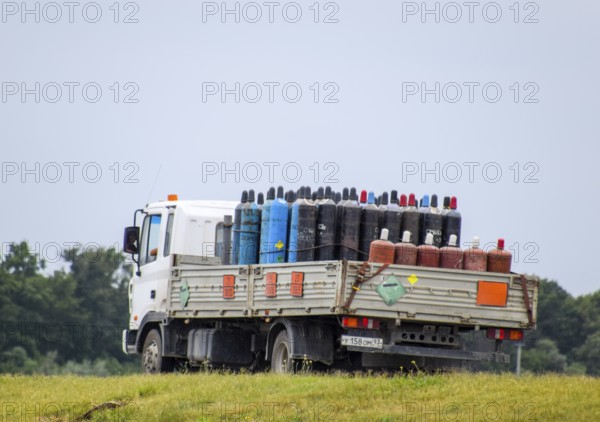 Transportation of dangerous goods. Taman, Krasnodar Krai, Russia
